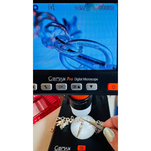 Estate Sterling Silver 925 Double Round Link Charm Bracelet - 8 Unique Charms - Picture 11 of 16